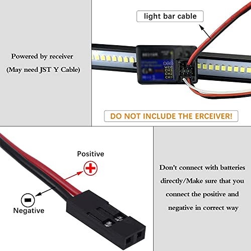 OGUNKE Globact Super Bright RC LED Light bar Roof LED Lamp Kit 36 LED Light Bar for Traxxas TRX-4 SCX10 90027 SCX10 II 90046 RC4WD D90 1/10 RC Rock Crawler Car - Image 4