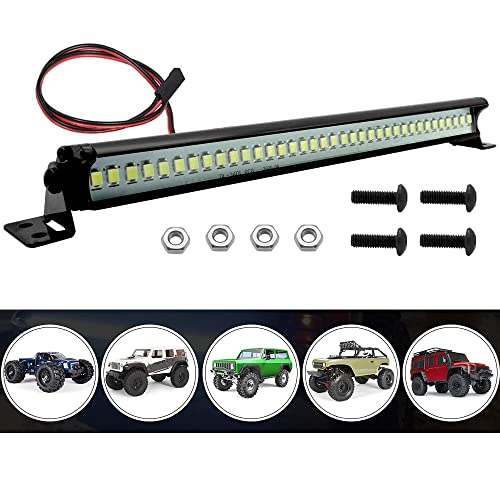 OGUNKE Globact Super Bright RC LED Light bar Roof LED Lamp Kit 36 LED Light Bar for Traxxas TRX-4 SCX10 90027 SCX10 II 90046 RC4WD D90 1/10 RC Rock Crawler Car - Image 2