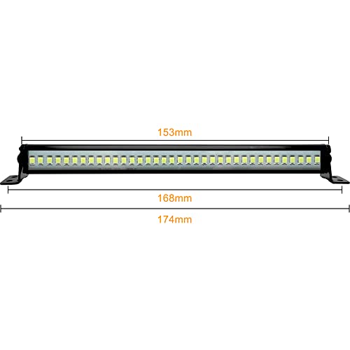 OGUNKE Globact Super Bright RC LED Light bar Roof LED Lamp Kit 36 LED Light Bar for Traxxas TRX-4 SCX10 90027 SCX10 II 90046 RC4WD D90 1/10 RC Rock Crawler Car - Image 3