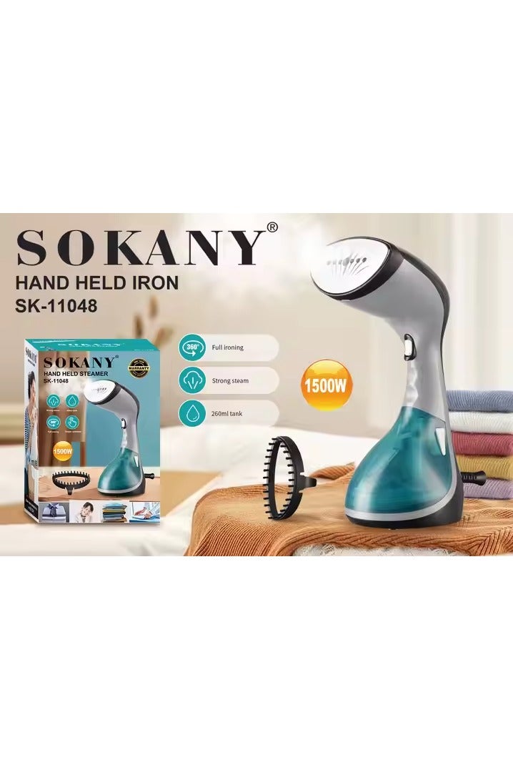 سوكاني جهاز كي بخار هاند للملابس من سوكاني 1500 واط، 260 مل، مصنوعة من مادة غير لاصقة قوة بخار لسرعة الكي مناسبة لجميع الاقمشة -SK-11048 - Image 2