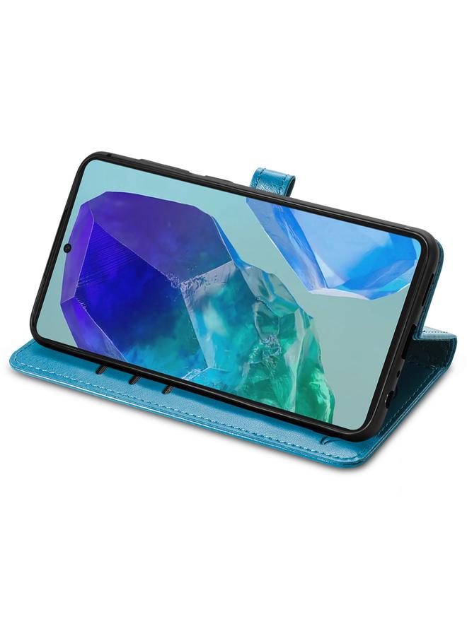 اس-توب جراب لهاتف Samsung Galaxy A16 مصنوع من الجلد المنقوش بنقشة قطة وكلب - Image 4