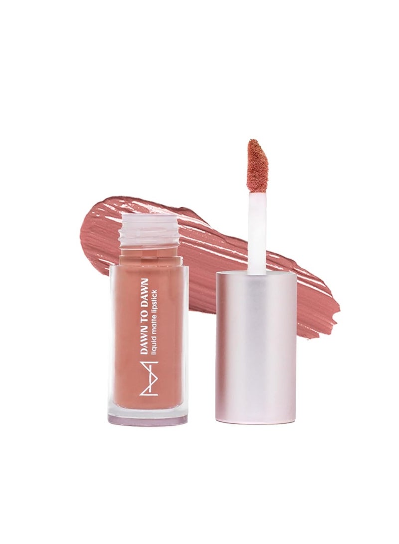 House Of Makeup Matte Liquid Lipstick MINIS with Hyaluronic Acid & Vitamin E | Long Lasting, Smudgeproof | Non-cakey, Non-drying | 2 ml | Apricot Whip - Image 1