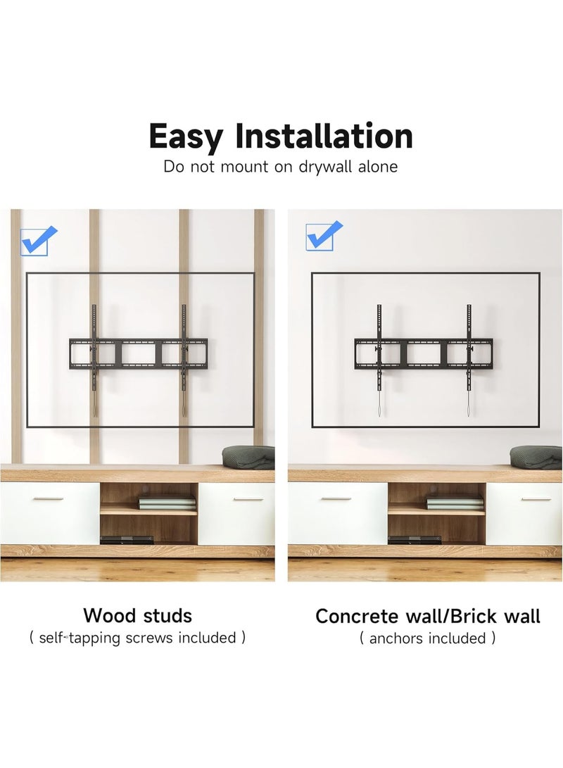 Heavy Duty Tilt TV Wall Mount – 100kg Capacity – Fits 49" to 100" Screens – Universal VESA up to 900x600mm – Adjustable Wall Bracket - Image 4