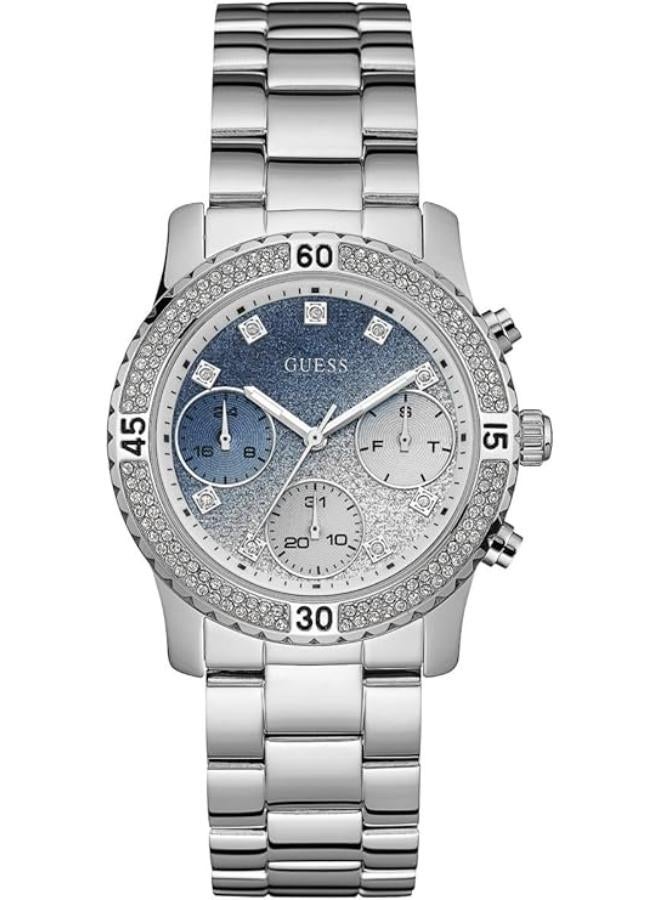 GUESS confetti crystal glitter dial ladies watch w0774l6 - Image 1