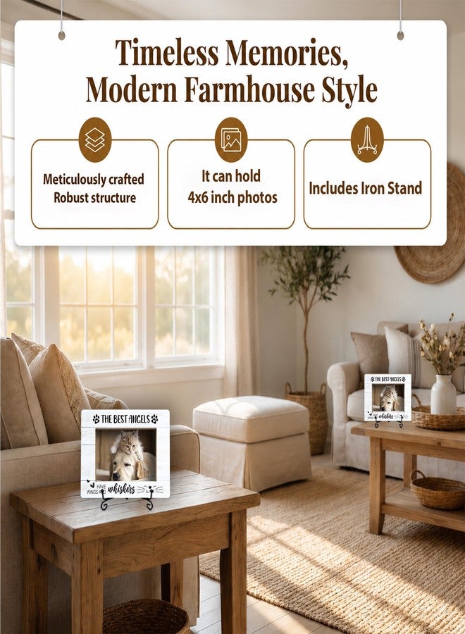 Gihyan Cat Memorial Picture Frame, Memorial Sympathy Gifts for Loss of Cat -B01 - Image 5