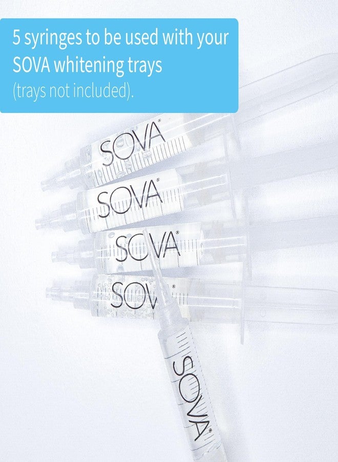 SOVA White - Teeth Whitening Replacement Gel - Peroxide for Extreme Whitening - 5 Pack - BPA, Latex, Phthalates & PVC Free - Image 2