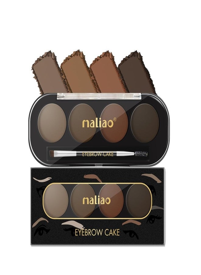 Maliao Eyebrow Cake | Waterproof & Smudge-Proof | Natural Matte Finish | Long-Lasting Hold | Easy to Apply | Includes Dual-Ended Brush | Perfect for Defining & Shaping Brows, 6g - Image 2