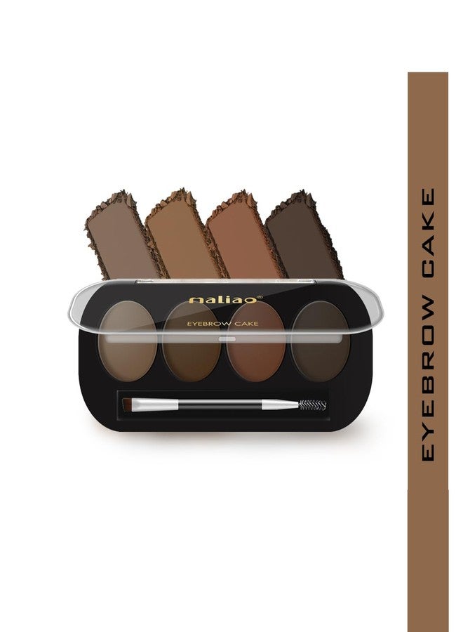 Maliao Eyebrow Cake | Waterproof & Smudge-Proof | Natural Matte Finish | Long-Lasting Hold | Easy to Apply | Includes Dual-Ended Brush | Perfect for Defining & Shaping Brows, 6g - Image 3