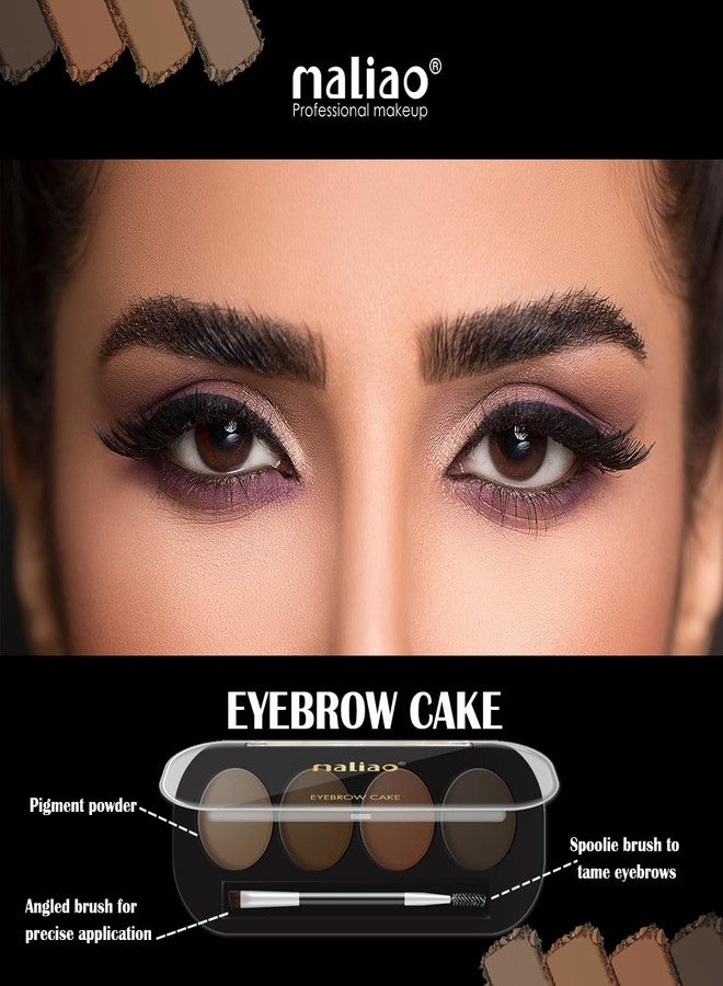 Maliao Eyebrow Cake | Waterproof & Smudge-Proof | Natural Matte Finish | Long-Lasting Hold | Easy to Apply | Includes Dual-Ended Brush | Perfect for Defining & Shaping Brows, 6g - Image 5