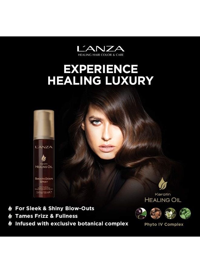L'anza Keratin Healing Oil Smooth Down Spray, 3.4 Fl Oz - Image 4