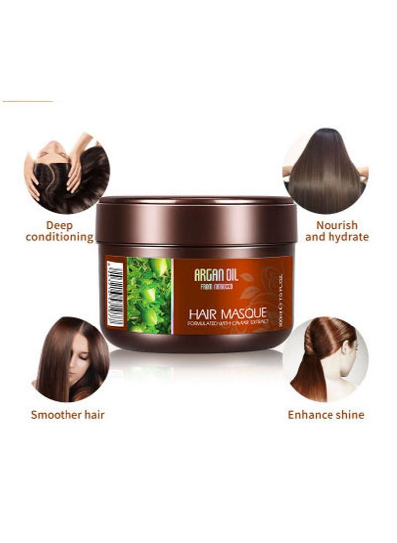 Argan Oil - Argan Oil From Morocco Hair Masque Formulated with Cavar Extrct 500 ml - Image 1