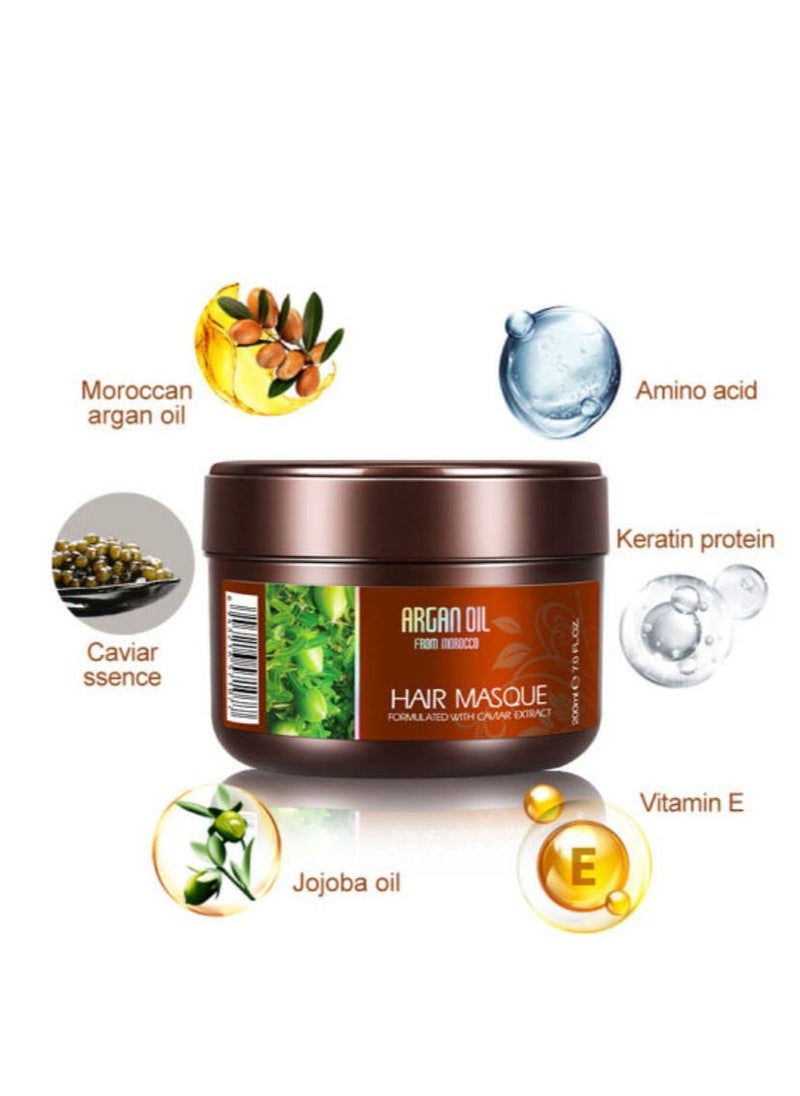 Argan Oil - Argan Oil From Morocco Hair Masque Formulated with Cavar Extrct 500 ml - Image 1