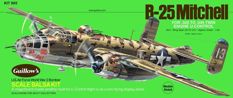 Guillows North American B25 Mitchell Model Kit - Image 2