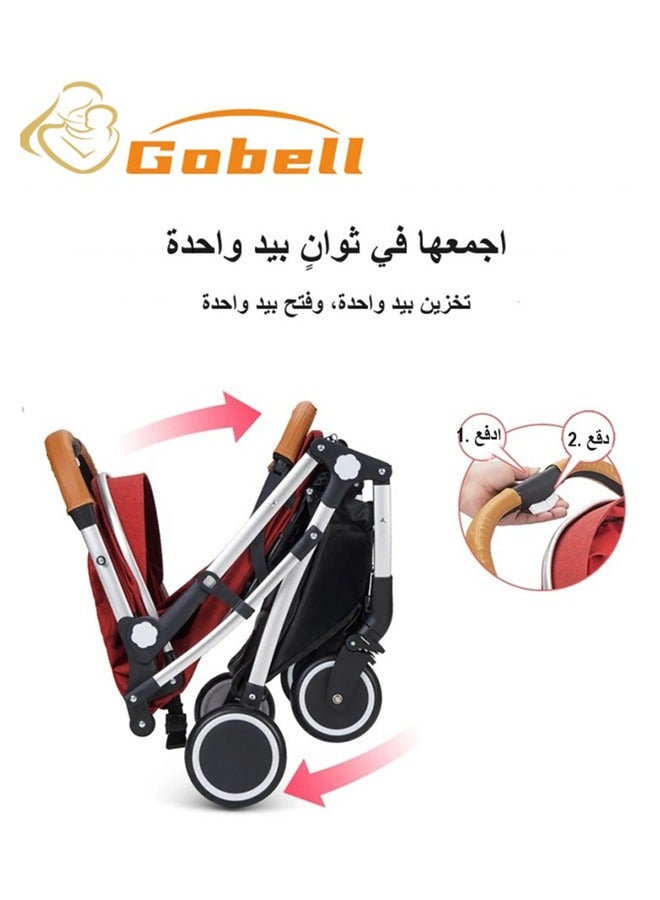 Gobell Portable Light-Weight Modern Compact Baby Stroller - Image 4
