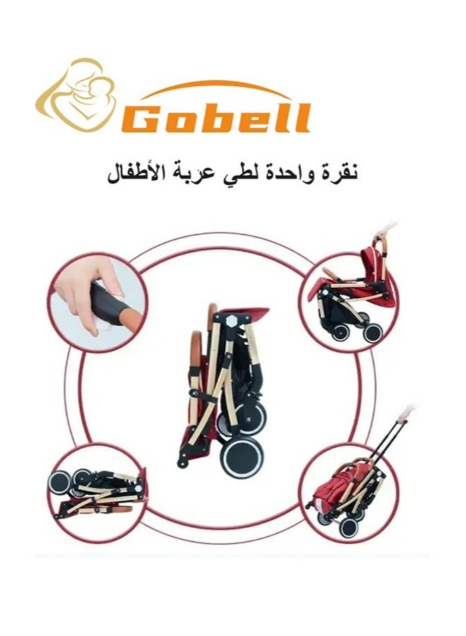 Gobell Portable Light-Weight Modern Compact Baby Stroller - Image 3