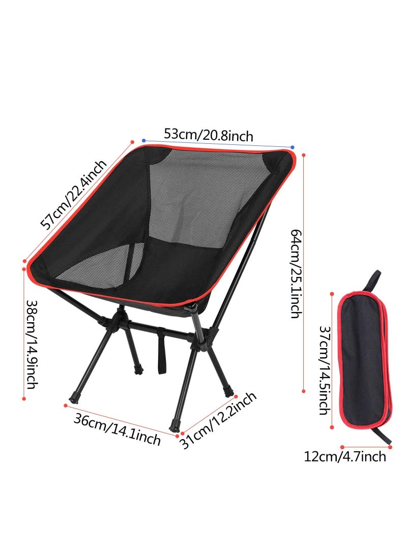 SYOSI - Folding Camping Chairs, Lightweight Camping Chairs, Portable Ultralight Folding Chair, Compact Backpacking Camp Chairs with Carry Bag, for Outdoor, Camping, Picnic, Fishing, Hiking and More - Image 1