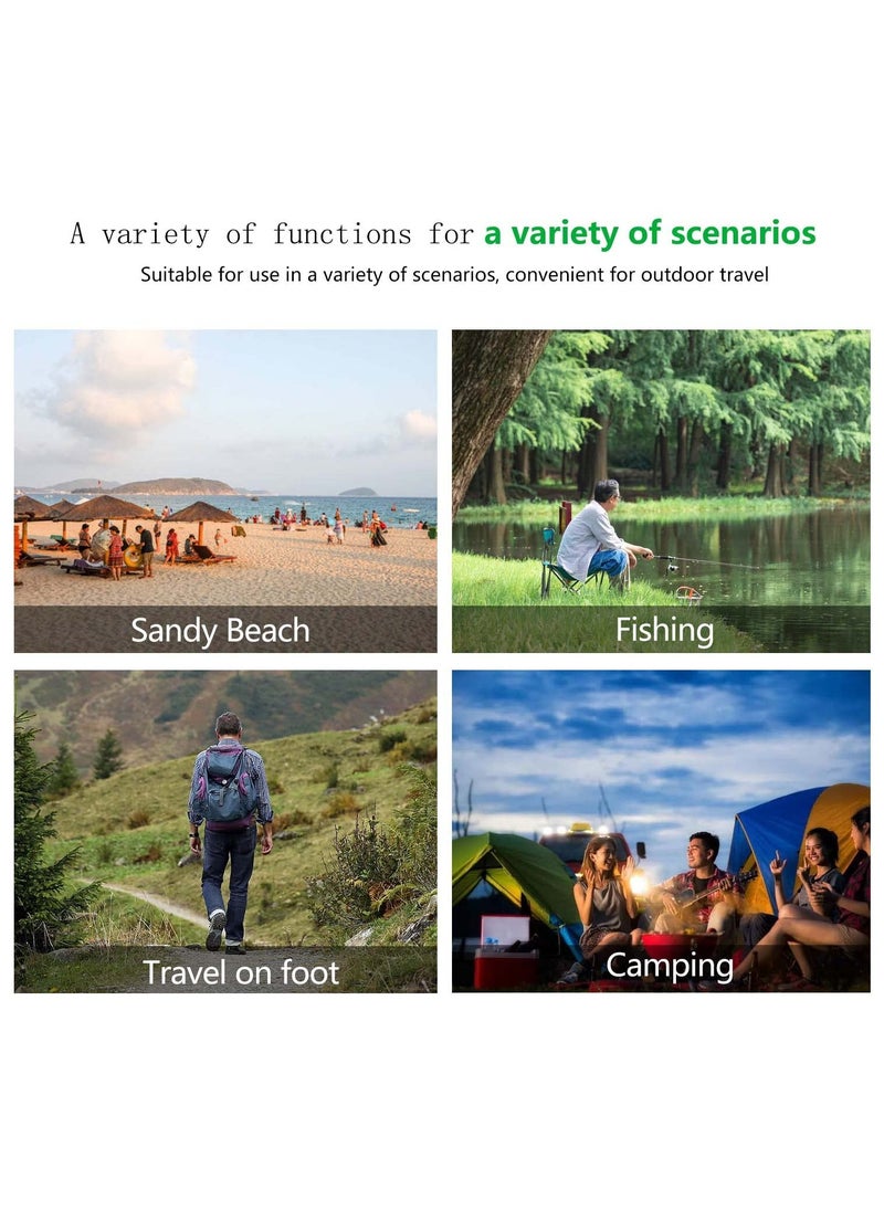 SYOSI - Folding Camping Chairs, Lightweight Camping Chairs, Portable Ultralight Folding Chair, Compact Backpacking Camp Chairs with Carry Bag, for Outdoor, Camping, Picnic, Fishing, Hiking and More - Image 1