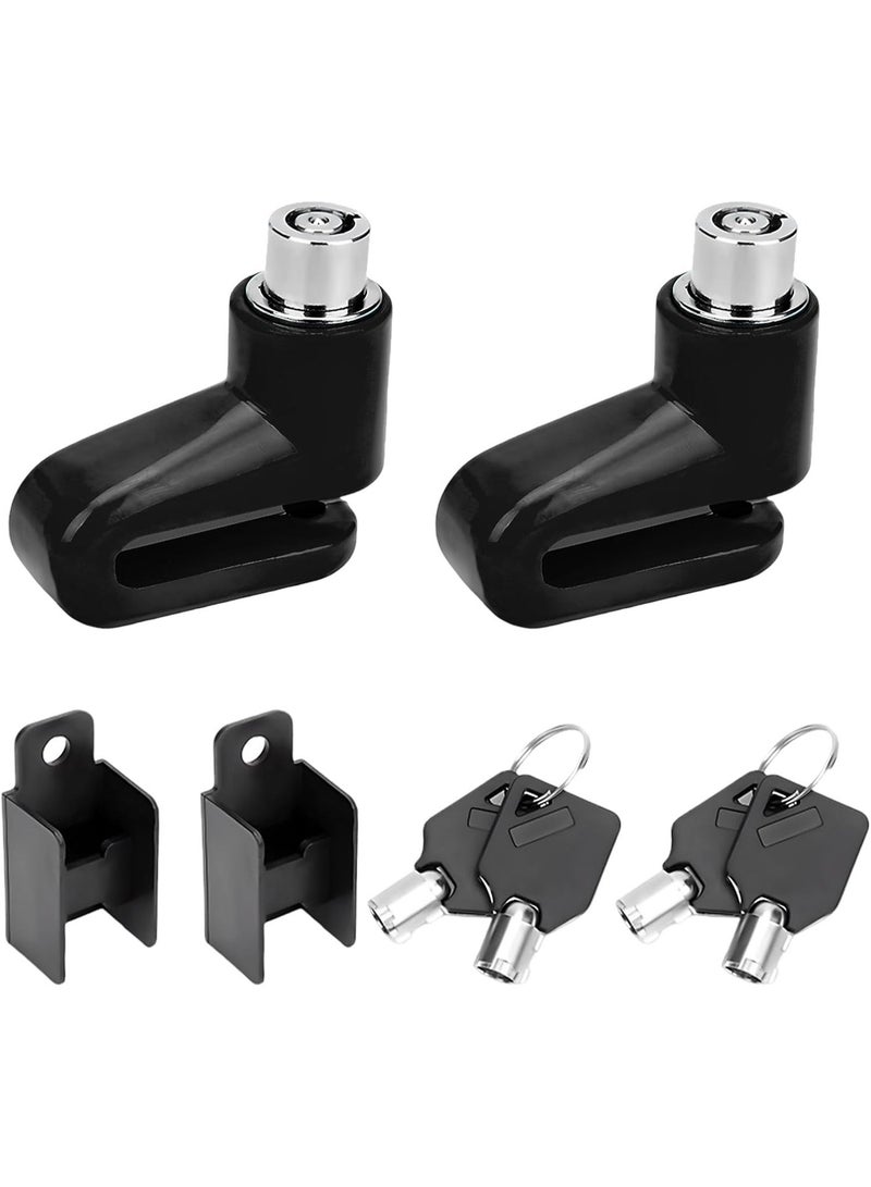 2 PCS Motorcycle Disc Brake Lock, Motorcycle Bike Anti-Theft Wheel Disc Brake Lock, Mountain Road Bike Padlock with Keys - Image 1