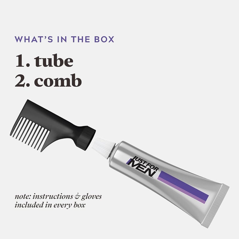 Just for Men Hair Color - Touch of Gray, Black-Gray. 3 Pack - Image 4