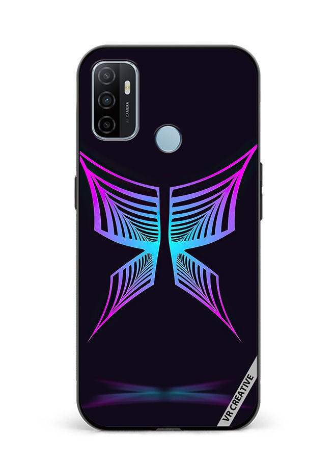 VR CREATIVE Protective Case Cover For Oppo A53 Butterfly Design Multicolour - Image 1