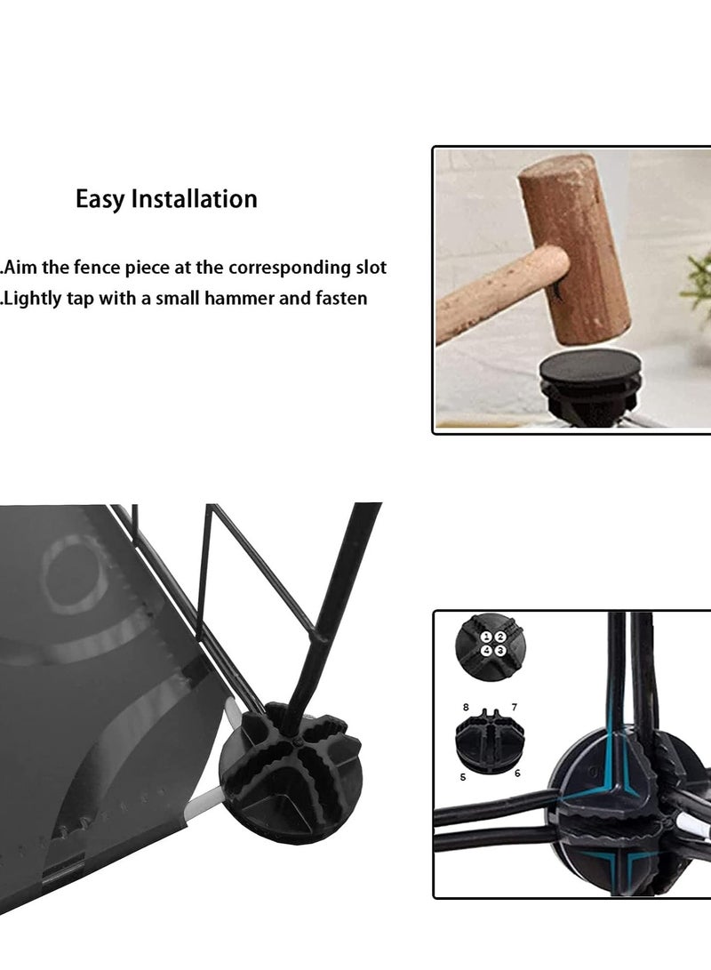 Large Cat Cage Enclosure Indoor DIY Cat Playpen Detachable Metal Wire Kennels Crate Large Exercise Place Ideal for 1-3 Cat - Image 4