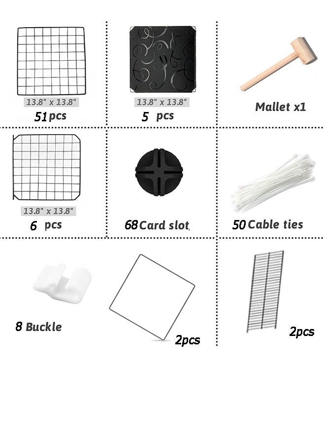 Large Cat Cage Enclosure Indoor DIY Cat Playpen Detachable Metal Wire Kennels Crate Large Exercise Place Ideal for 1-3 Cat - Image 2