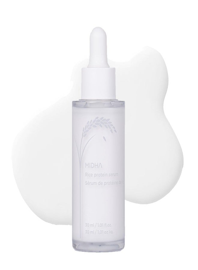 MIDHA Rice Protein Serum, 1.01fl.oz/30ml, Deep hydration, Moisture balance, Firm elasticity, Skin barrier support, Ceramide skincare, Non-greasy finish, Smooth and hydrated, vegan - Image 1
