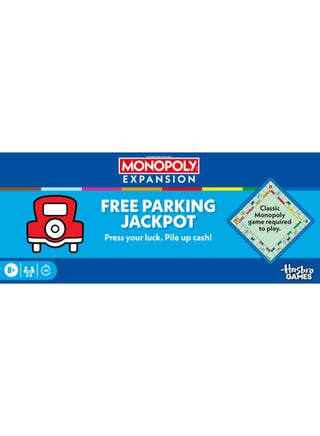 Free Parking Jackpot EXPANSION | Add More Fun to Classic Monopoly Game and Play Faster | Ages 8+ | 2-6 Players | 40 Mins. | Family Board Games - view 4