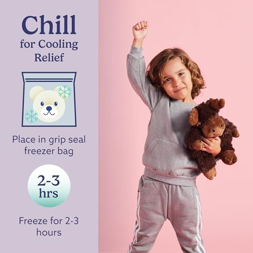 warmies Microwavable & Weighted Stuffed Animals, Moose - Heated Stuffed Animal Plushie for Warmth & Comfort - Cute Soft Plush Toys for Adults & Children (Boys, Girls, Babies & Toddlers) - Image 5