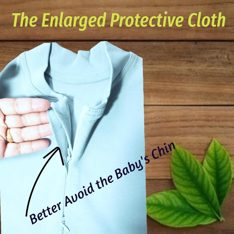 MammaChamp POD Zipper Swaddle Sleeping Bag Blankets Wrap Sack for Newborn Infant Baby 0-3 Months (Pack-of 2) (Biscuit + Light Blue) - Image 4