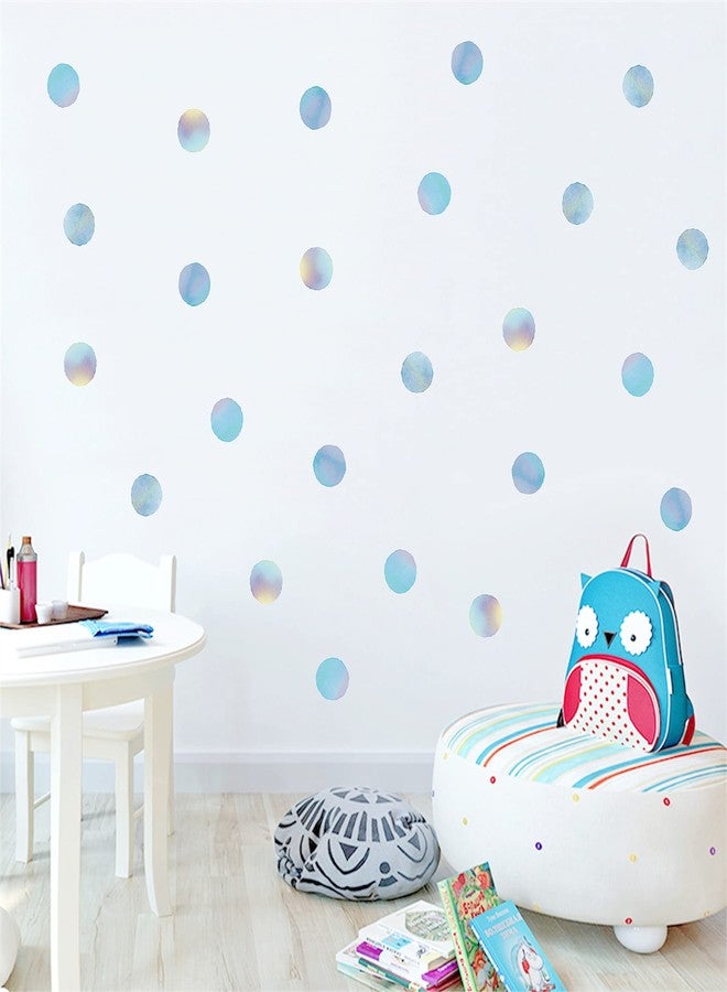 ROFARSO 120 Decals 2.2'' Ice Blue Polka Dots Wall Decals Stickers DIY Removable Peel & Stick Wall Art Decorations Home Decor for Nursery Bedroom Living Room Playing Room - Image 2