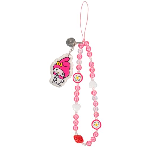 iFace Hello Kitty and Friends Beaded Wristlet Universal Phone Charm Strap - Cute Wrist Chain Lanyard Aesthetic Decor Strap for Cell Phone Camera Keys AirPods Keychains – My Melody - Image 1