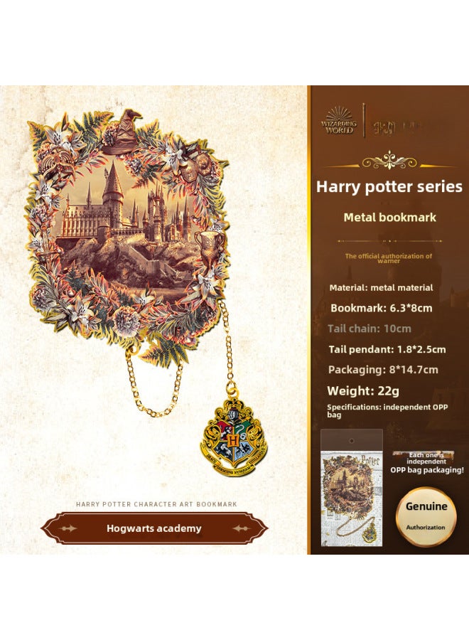 Harry Potter Genuine Metal Bookmark Harry Harry Malfoy Character Bookmark European And American Retro Magic Bookmark - Image 1