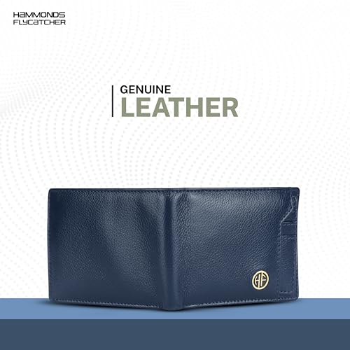 HAMMONDS FLYCATCHER Wallet for Men Leather Original, Mens Wallet, Leather Wallets for Men Stylish, Bi-Fold Wallets for Man, 6 Card Slots, Easy Access Card Slots, Coin Pocket, Mens Gift, Prussian Blue - Image 3