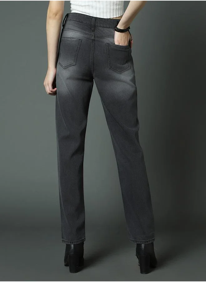 HIGH STAR High Rise Regular Fit Jeans by Styli