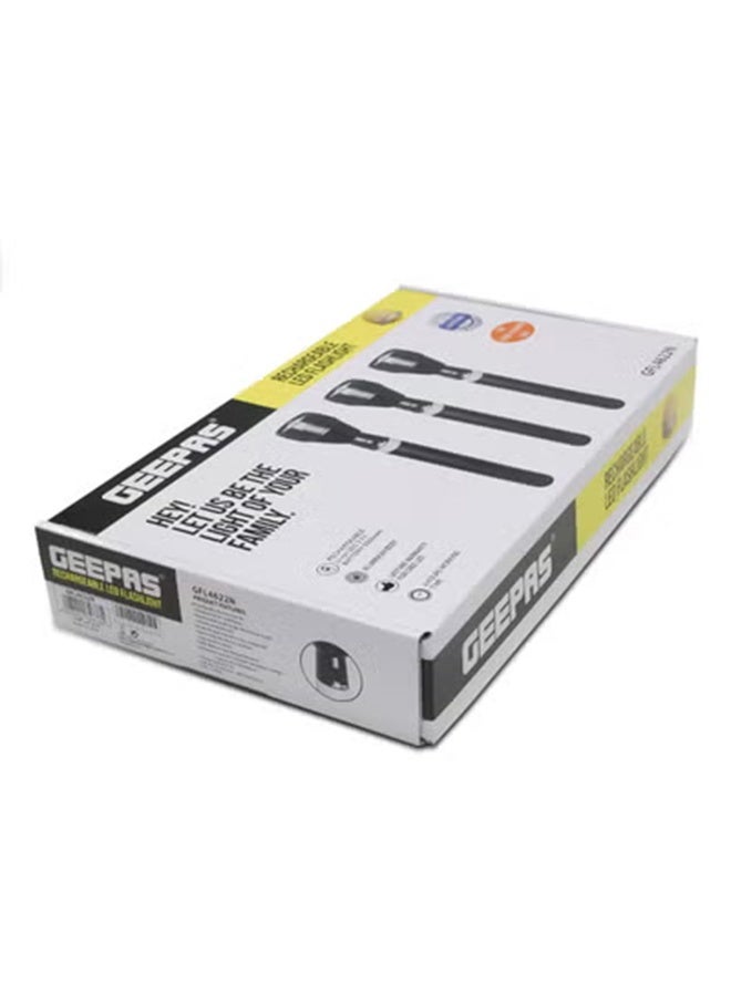جيباس كشاف يدوي بإضاءة LED ‏3 في 1 قابل للشحن أسود - Image 2