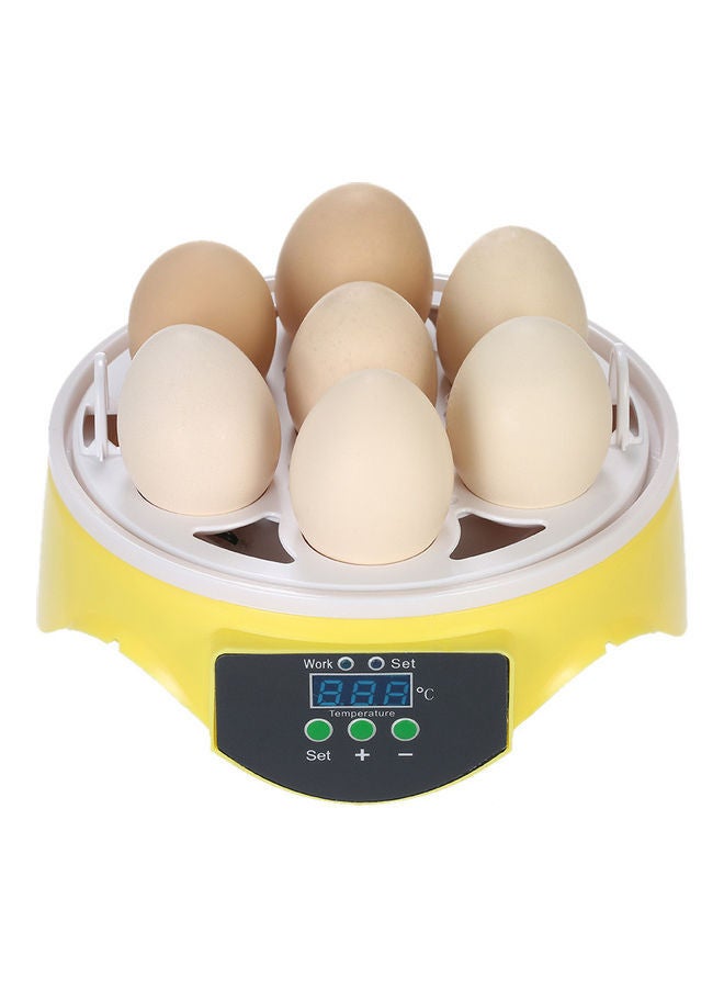 NIBEMINENT 7-Eggs Automatic Egg Incubator Machine Yellow/Transparent - Image 4