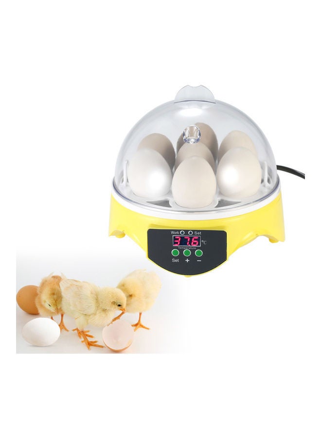 NIBEMINENT 7-Eggs Automatic Egg Incubator Machine Yellow/Transparent - Image 3