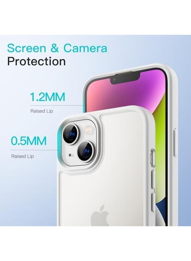 Jetech Matte Case For Iphone 14 Plus 6.7 Inch Shockproof Military Grade Drop Protection Frosted Translucent Back Phone Cover Anti Fingerprint Starlight - Image 5