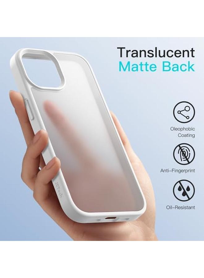 Jetech Matte Case For Iphone 14 Plus 6.7 Inch Shockproof Military Grade Drop Protection Frosted Translucent Back Phone Cover Anti Fingerprint Starlight - Image 4