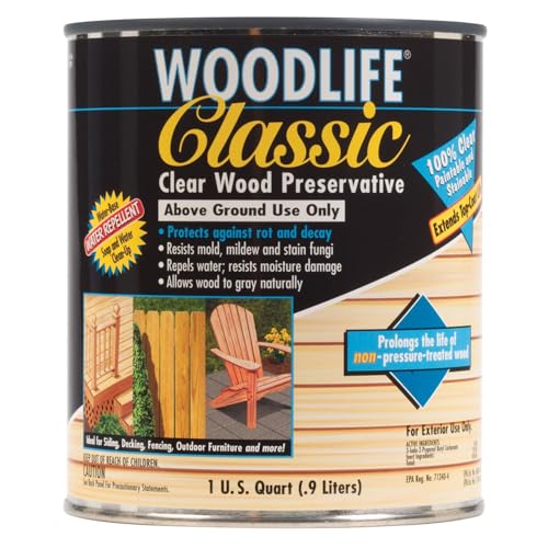 Rust-Oleum WOODLIFE 902 Wolman Classic Clear Wood Preservative-Above Ground, Quart, 0.95 Liters - Image 1