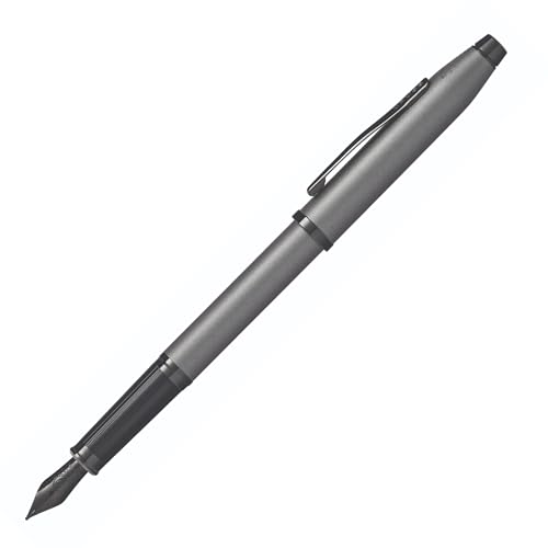 Cross Century II Gunmetal Gray Medium Nib Fountain Pen  Professional Pen for Everyday Use  Smooth Writing  Comfortable Grip  Black Ink  Durable Construction  Includes Gift Box - Image 1
