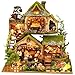 Spilay DIY Miniature House Kit DIY Dollhouse Kit with Music Box Forest Adventures 3D Wooden Puzzle Book Nook Kit for Adult Bookshelf DecorGift for Birthday Halloween Christmas - Image 2