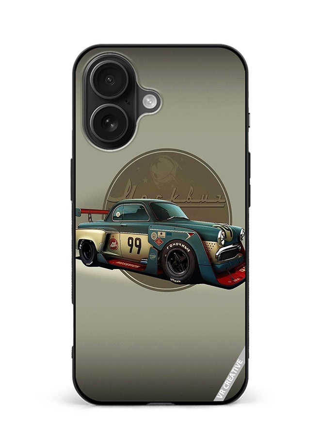 Protective Case Cover For Apple iPhone 16 Plus Car Design Multicolour