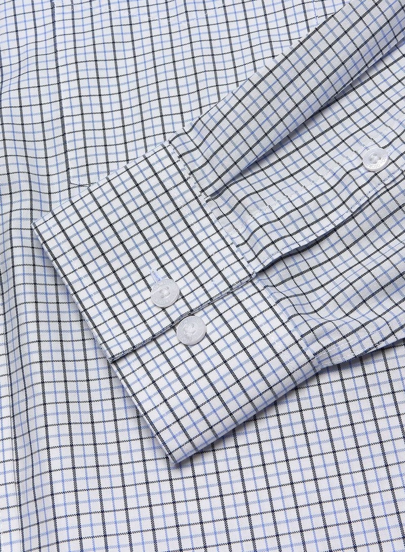 GIORDANO Men’s Cotton Oxford Wrinkle Free Long-Sleeve Shirt - Image 4