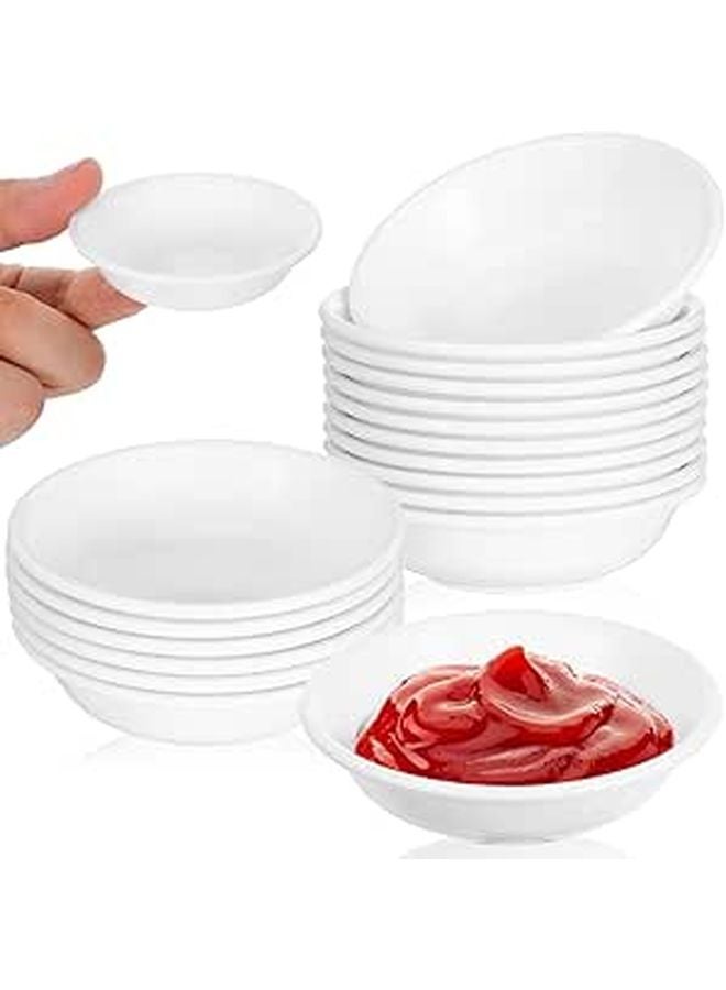 20Pcs Mini Plastic Sauce Bowls Small Dipping Cups For Sushi Condiments Kitchen Serving - Image 1