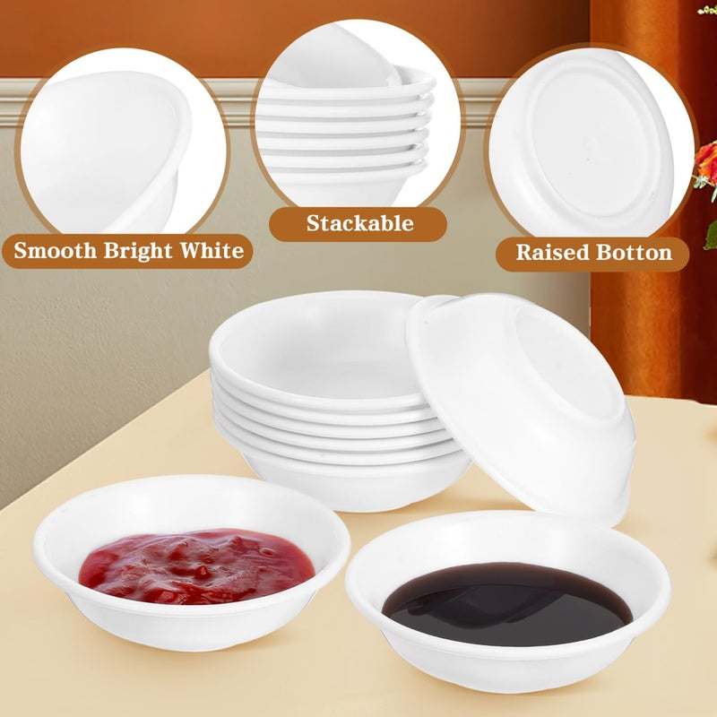 20Pcs Mini Plastic Sauce Bowls Small Dipping Cups For Sushi Condiments Kitchen Serving - Image 4