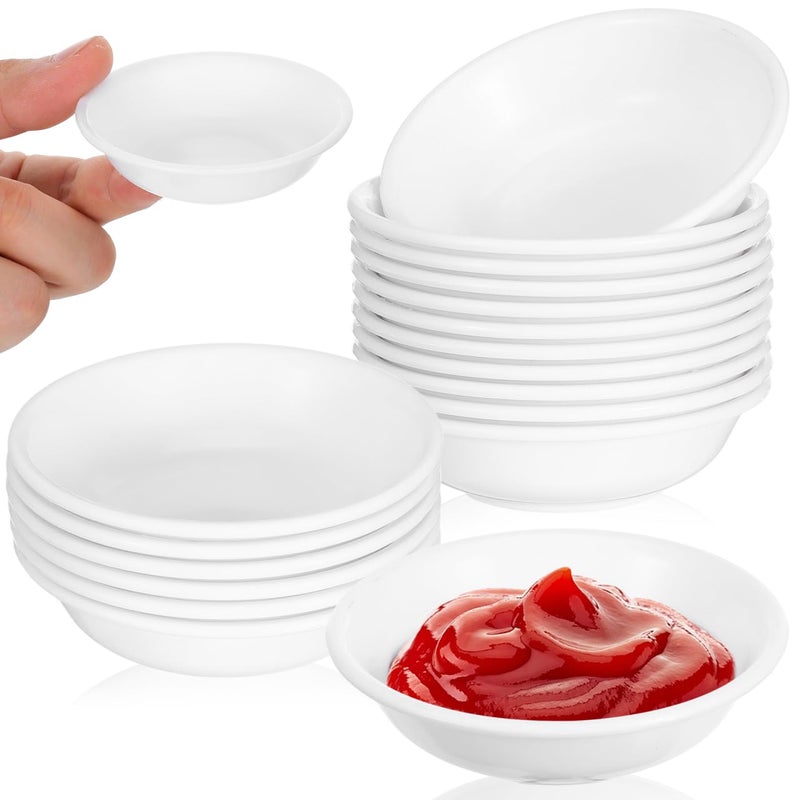 20Pcs Mini Plastic Sauce Bowls Small Dipping Cups For Sushi Condiments Kitchen Serving - Image 2