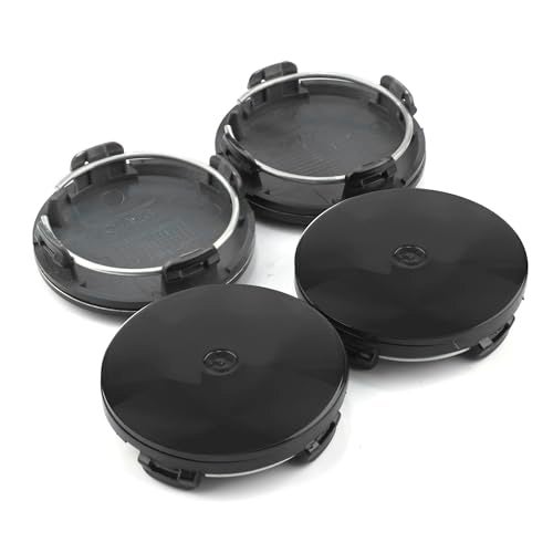 Rheedal 4Pcs 59MM232Inch Center Caps for Hyundai Benz Wheel Rim Replacement 5296038300 529603K210 529603K250 Hub Cap Gloss Black Out 59mm232in Inner 56mm22in - Image 3