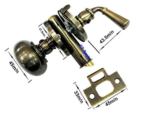 Qcaa Solid Brass Storm Door Latch Polished Brass Made In Taiwan 1 Pack - Image 5